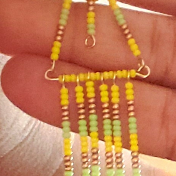 "Isla" dangle earrings - Picture 2 of 2